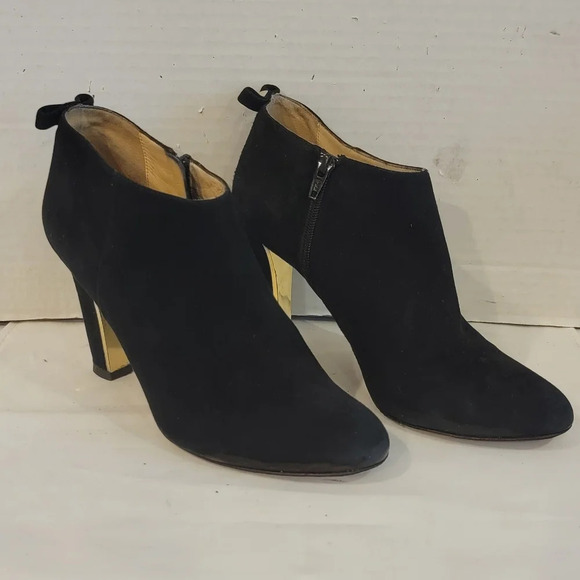 KATE SPADE VERO CUIOD BLACK SUEDE SHOE BOOTS BOOTIES (sz 8) - Picture 1 of 9